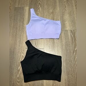 Set of 2 Ribbed Crop Tops